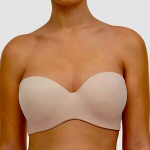 Chantelle Norah Strapless Bra 32DDD Nude